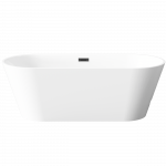 Vonia, laisvai pastatoma Invena Limnos, 170 cm x 75 cm x 58 cm, ovalas, balta sp.