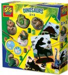 Kūrybos rinkinys SES Creative Dinosaurs 2in1, įvairių spalvų