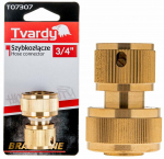 Laistymo žarnos jungtis Tvardy Brass Line, 0.75 "