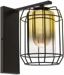 &Scaron;viestuvas sieninis Candellux Lighting Jonera 21-49322, E27, 1 x 40 W, aukso sp. / juoda sp.