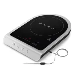 Mini viryklė indukcinė Smeg PIC01BLMEU, 2100 W, sidabro sp./juoda sp.