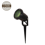 Įsmeigiamas lauko &scaron;viestuvas Domoletti GL-810SP, 35W, GU10, IP65, juoda sp., 9.2 cm x 29 cm