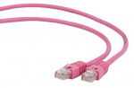 Laidas Gembird CAT e5 UTP Patch RJ-45 8P8C, RJ-45 8P8C, 3 m, rožinė