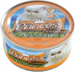 &Scaron;lapias kačių maistas Princess, žuvis, 0.17 kg