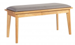 Prie&scaron;kambario suoliukas Home4you Jonna 10516, ruda sp./pilka sp., 92 cm x 40 cm x 45 cm
