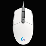 Laidinė žaidimų pelė Logitech G203 Lightsync, balta sp.