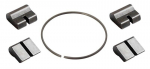 Stipinai Novatec 210705, metalas, sidabro, 5 vnt.