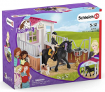 Rinkinys Schleich Horse Box with Horse Club Tori & Princess 42437, 20 cm, įvairių spalvų