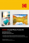 Nuotraukų rėmelis Kodak Crystal Photo Frame Kit, 10.2 cm x 15.2 cm, skaidri sp.