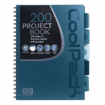 Užra&scaron;ų knygelė CoolPack Spiral Note Book 93989CP, langeliais, A4, 200 lapų, Mėlyna sp.