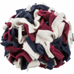 Žaislas &scaron;uniui, pliu&scaron;inis Trixie Sniffing Ball 32047, &Oslash; 15 cm, mėlyna sp./balta sp./raudona sp.