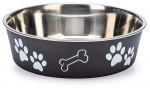 Dubenėlis gyvūnui Karlie Ascar Paw Motif, 0.8 l, 17 cm x 17 cm, juoda sp.