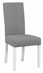 Valgomojo kėdė Campel, matinė, balta sp./pilka sp., 55 cm x 46 cm x 96 cm