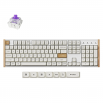 Belaidė žaidimų klaviatūra Keychron K10 HE Special Edition Wireless K10H-Q1 Gateron Double-Rail Magnetic Nebula, Anglų (US), balta sp.