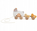 Traukiamas žaislas, vi&scaron;ta Viga Toys PolarB, balta sp./geltona sp.