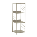 Pastatoma lentyna Home4you Dimitra, pilka sp., 124 cm x 40 cm x 40 cm
