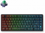 Laidinė žaidimų klaviatūra Mchose Jet 75 HW-Jet75-10 Kailh Magnetic God Switch, Anglų (US), juoda sp.