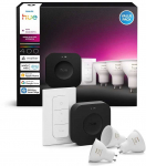 Lemputė Philips Hue Bridge Pro LED, GU10, 2000 - 6500 &deg;K, GU10, 4.2 W, 400 lm, 3 vnt.