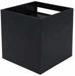Sieninis lauko &scaron;viestuvas LED Line Lite Cube, 3W, LED, IP44, juoda sp., 10 cm x 10 cm