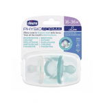 Čiulptukų rinkinys Chicco Physio Forma Luxe, 16 mėn., skaidri sp./mėlyna sp.