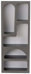 Knygų lentyna Kalune Design Venus 125GLN1223, antracito sp., 150 cm x 60 cm x 32 cm