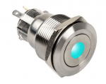 LED ap&scaron;vietimo jungiklis DimasTech Dot - RGB, sidabro
