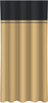 Naktinė užuolaida ZMH-141, garstyčių sp./grafito sp., 160 cm x 250 cm
