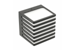 Sieninis lauko &scaron;viestuvas GTV Sirolo, 10W, LED, IP54, juoda sp., 11 cm x 11 cm