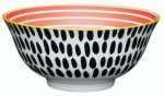 Dubuo Kitchen Craft Red Swirl And Black, balta sp./juoda sp./raudona sp., 15.7 cm