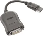 Adapteris Lenovo DisplayPort to DVI-D 43N9159 DisplayPort male, DVI-D male, 0.2 m, juoda sp.