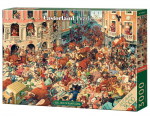 Dėlionė Castorland Bull Run In Pampeluna 300648, 68 cm x 92 cm, 3000 vnt., įvairių spalvų