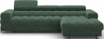 Kampinė sofa - lova Felro Amore 35, žalia sp., de&scaron;ininė, 181 x 285 cm x 93 cm