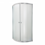 Du&scaron;o kabina Invena Marbella, pusapvalė, be padėklo, 90 cm x 90 cm x 180 cm