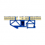 Įnulinimo kaladėlė Pawbol LZU, DIN, 7x16/6x16 mm&sup2;, mėlyna sp.