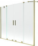 Vonios sienelė Mexen Velar Duo II, 150 cm x 170 cm, brushed gold/grūdintas