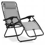 Lauko gultas ChillWell, pilka sp., 110 cm x 60 cm x 82 - 102 cm