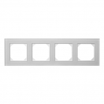 Keturvietis rėmelis Liregus Epsilon, baltas matinis stiklas