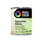 Emaliniai dažai, universalūs Pentacolor Aquamel, blizgus, 0.7 kg, balta sp.