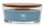 Žvakė, aromatinė WoodWick Ellipse Evergreen Cashmere, 30 - 40 h, 453.6 g, žydra sp.
