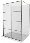 Du&scaron;o sienelė Mexen Kioto Walk-In, 130 cm x 200 cm, aukso sp./juoda sp./grūdintas