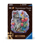 Medinė dėlionė Ravensburger Lovely Cat, 150 vnt., įvairių spalvų