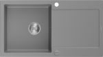 Virtuvinė plautuvė Mexen Leo, granitas, 90 cm x 50 cm x 19 cm, pilka sp./chromo sp.