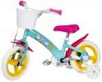 Vaiki&scaron;kas dviratis, vaikų Toimsa Peppa Pig 1198, balta sp./geltona sp./žalia sp., 12"