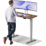 Ra&scaron;omasis stalas reguliuojamo auk&scaron;čio Desktronic HomePro, pilka sp./rie&scaron;utmedžio sp.