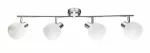 &Scaron;viestuvas lubų Candellux Lighting Andrus 94-45003, E14, 4 x 40 W, balta sp. / chromo sp.