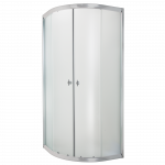 Du&scaron;o kabina Invena Marbella, pusapvalė, be padėklo, 80 cm x 80 cm x 180 cm