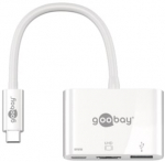 Kabelis Goobay 62104 USB-C, HDMI, balta sp.