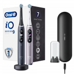 Elektrinis dantų &scaron;epetėlis Oral-B iO Series 9 Duo Pack, juoda sp./rožinė sp.