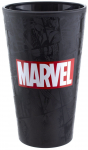 Puodelis Paladone Marvel Logo Glass, juoda sp., 400 ml