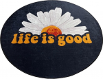Vonios grindų kilimėlis Foutastic Life Is Good 359CHL4831, įvairių spalvų, 160 cm x 160 cm, &Oslash; 160 cm